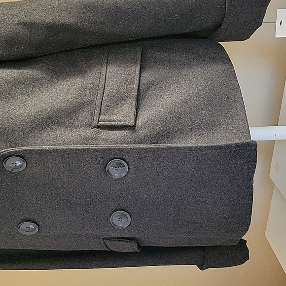 NWT Larry Levine | Womans Double Breasted Gray Coat Jacket - Picture 3 of 7